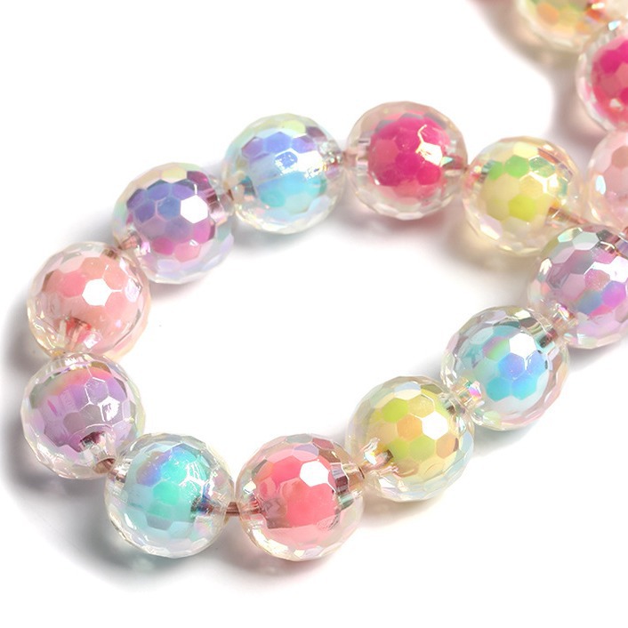 Candy-colored Earth beads diy accessory handicrafts, loose beads, medium beads, straight hole string beads bracelet materials Specification drawing