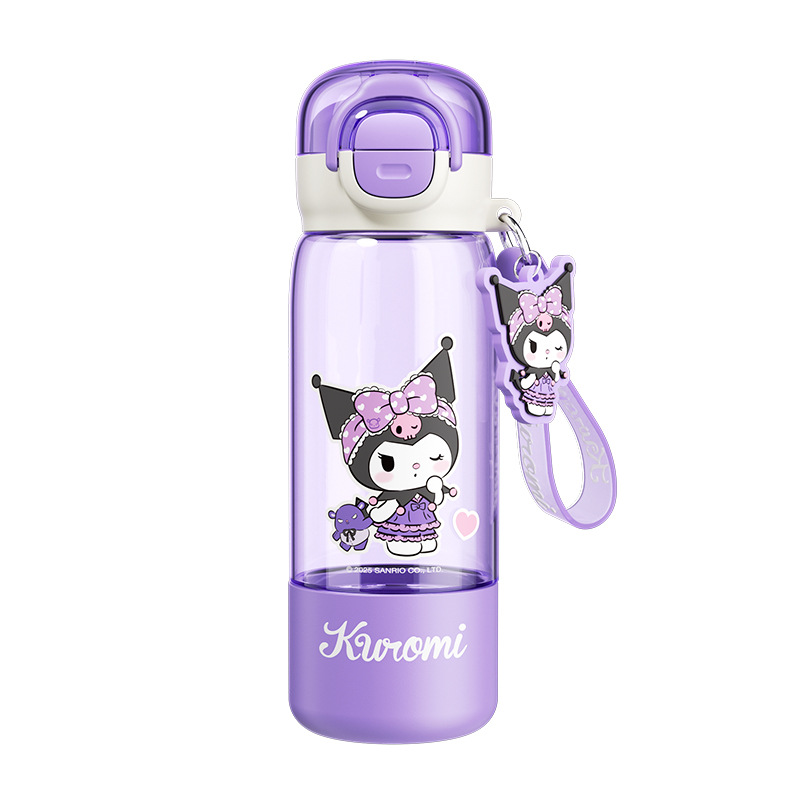 The genuine Sanrio tritan children's plastic cup is cute, cartoonish, and has a high level of appearance. It is a portable water cup for girls Item Picture