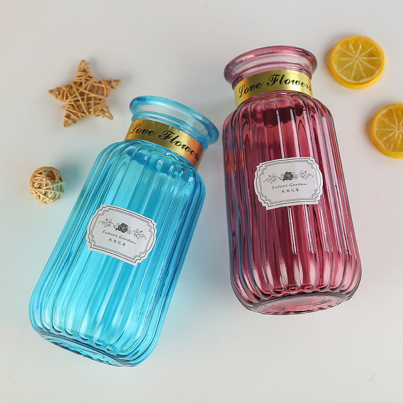 Modern and simple glass vases, living room home decoration handicrafts, office craft ornaments, flower arrangement vases Application Scenario