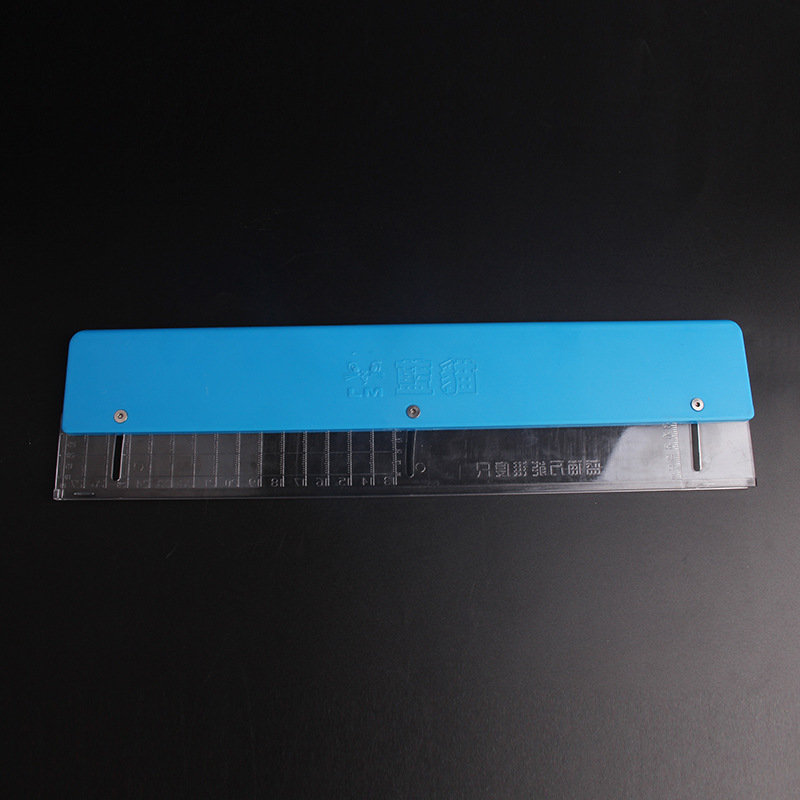 Blue Cat flat rubber ruler, flat rubber band cutting ruler, slingshot flat rubber ruler, flat rubber cutting multi-size taper ruler details Picture