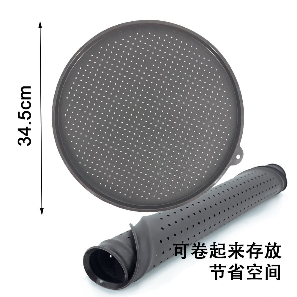 Silicone round baking pads in stock, high density air holes, non-stick pizza trays, perforated cake baking, pizza trays Application Scenario