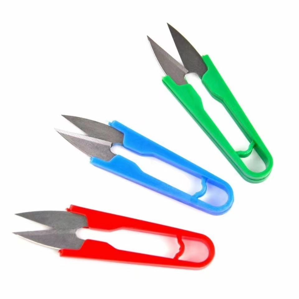 U-shaped embroidery scissors, V-shaped household small scissors for cutting thread ends, mini cutters for sewing clothing, cross-stitch scissors, gauze shears Specification drawing
