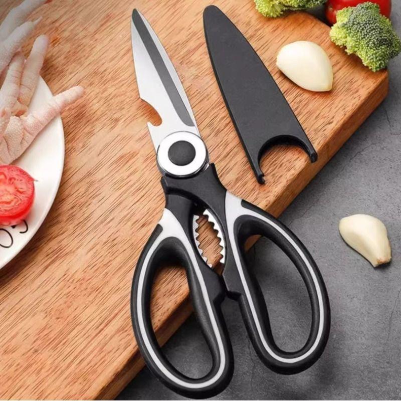Stainless steel kitchen scissors, household pointed large scissors, tailor scissors, safety scissors, handcrafted scissors, large size wholesale full figure