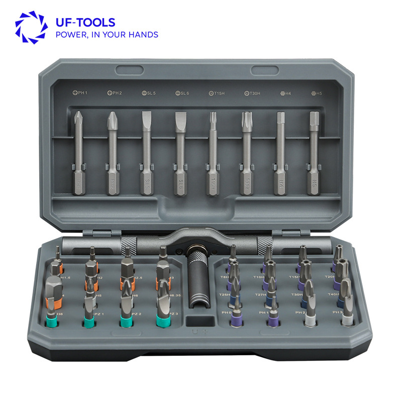 Ratchet screwdriver set 24-in-1 multi-functional S2 steel household wrench and screwdriver tool combination set full figure