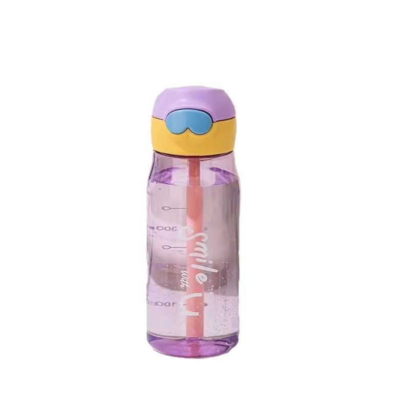 Children's water cup, plastic water cup, girls' summer, high appearance level, portable sports, large-capacity cup, durable and simple for boys Item Picture