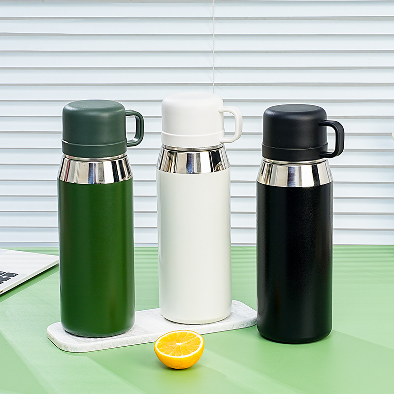 Men's stainless steel water cup, tea-water separation, office tea brewing cup, large-capacity multi-functional steeping cup, car water cup full figure