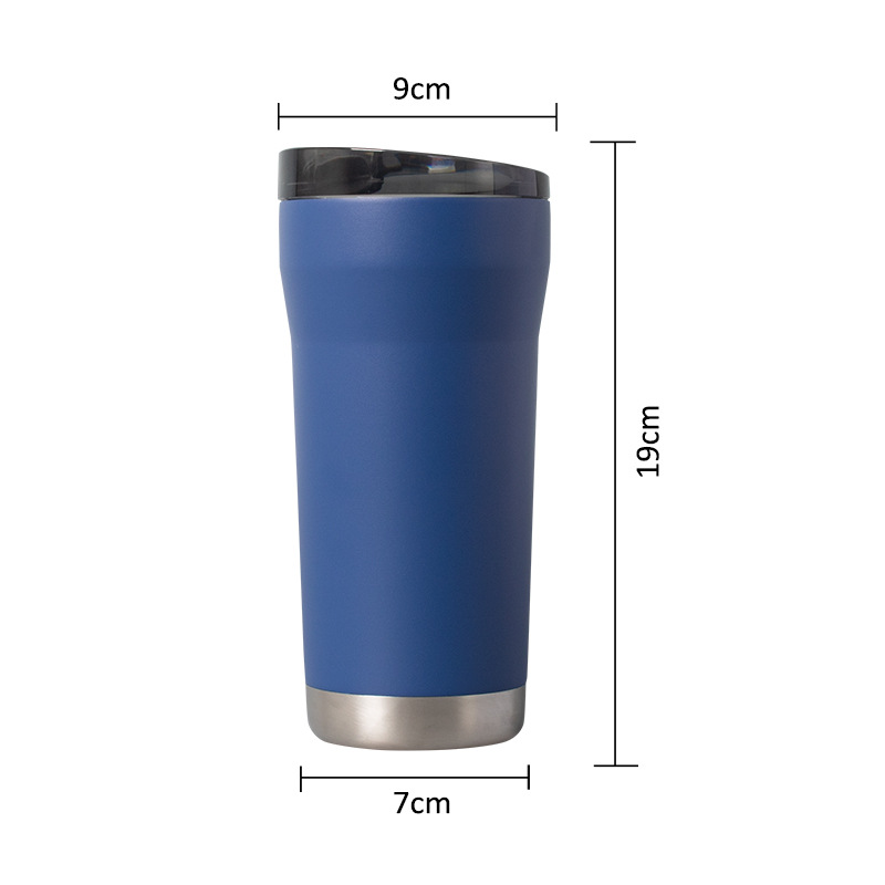 Cross-border best-selling 20oz car cup, stainless steel ice cube cup, side sliding lid, magnetic lid, 20 car cup Application Scenario