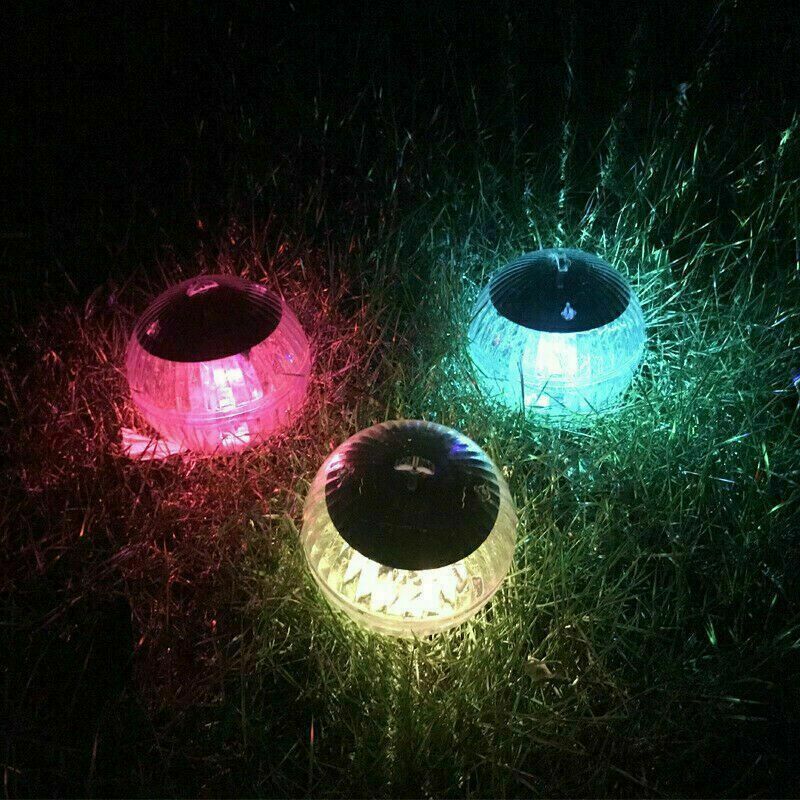LED solar landscape lawn lights, water float lights, RGB floating balls, courtyard decoration, swimming pool bath lights, aquarium lights details Picture