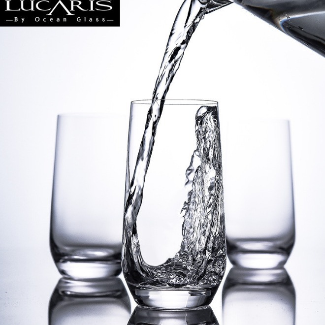 Thai Lucaris crystal glass water glass, whisky glass, strong drink glass, juice glass, wine glass, cocktail glass Specification drawing