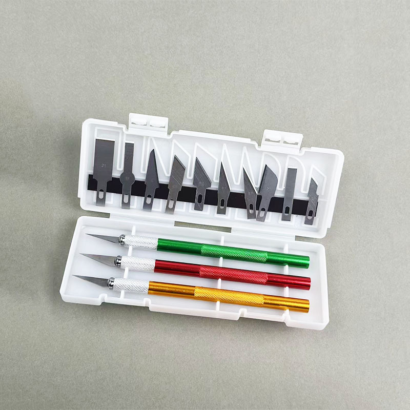 Metal paper engraving student rubber stamp engraving tool knife set 13-piece engraving knife set box undefined