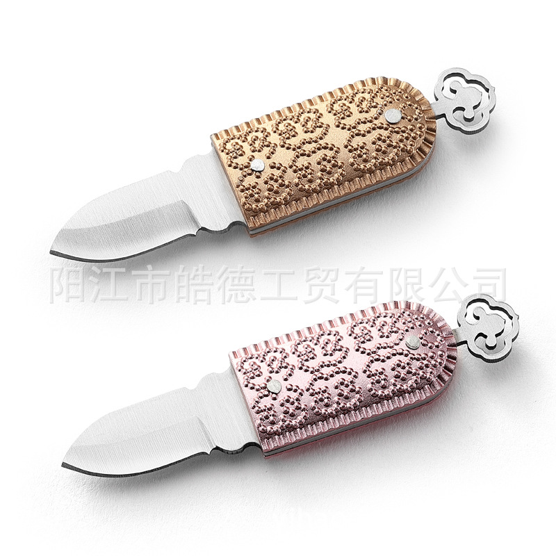 Ladies' mini knife, outdoor folding knife, stainless steel portable, express delivery, fruit knife, multi-purpose cross-border product Application Scenario