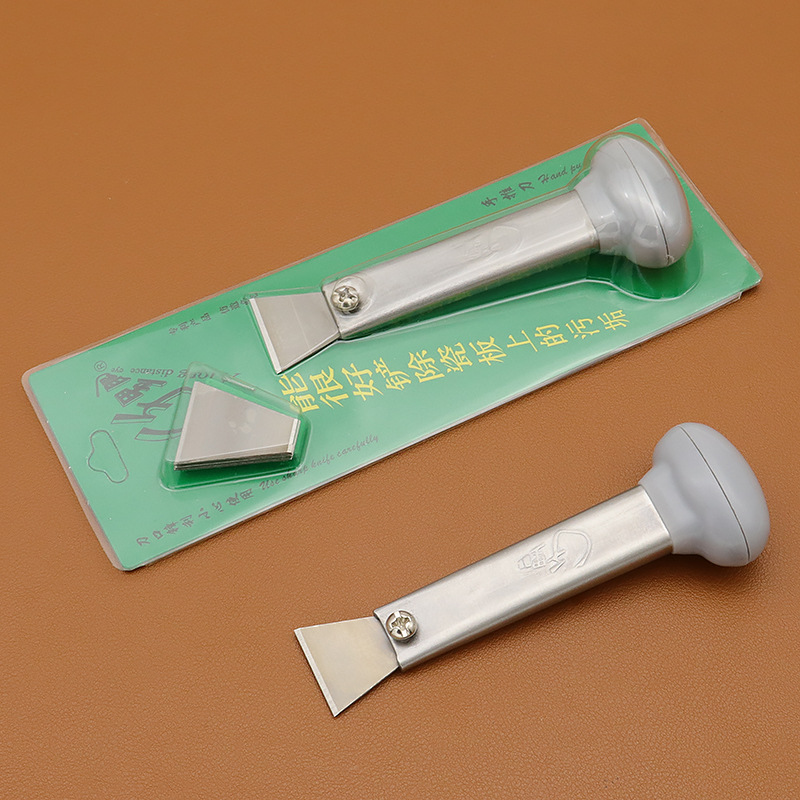 Qianliyan 201 hand-pushed knife for leather cutting and cutting, DIY leather tool, stainless steel with 5 blades full figure
