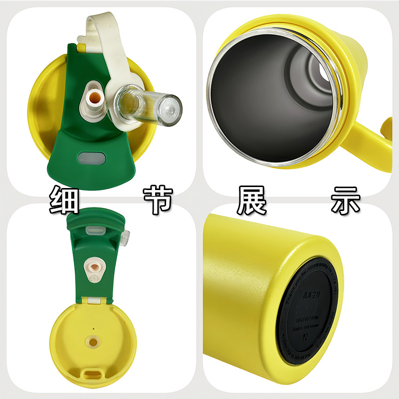 New cross-border handle car cup, 304 stainless steel insulated cup, outdoor car portable double-layer vacuum ice cup Specification drawing