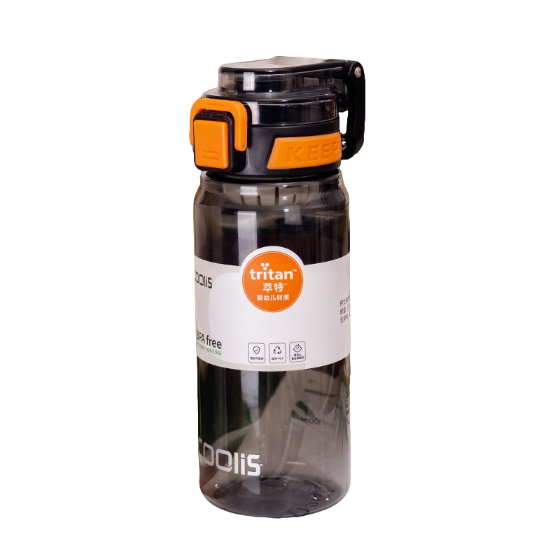 Simple and sporty plastic cups, high appearance level water cups, outdoor straw cups, Tritan large-capacity convenient water bottles for men and women Item Picture