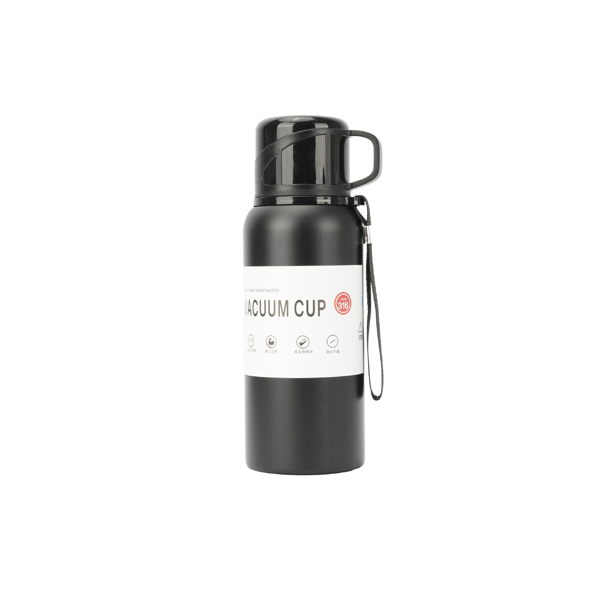 High-appearation-level large-capacity insulated cup, 316 stainless steel insulated pot for sports and outdoor use, portable gift insulated cup for business Item Picture