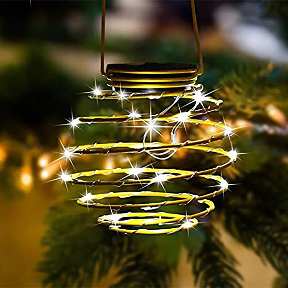 Solar-powered ironwork landscape lights, garden lights, outdoor courtyard lanterns, LED lights, pineapple decorative lights, spring lights Specification drawing