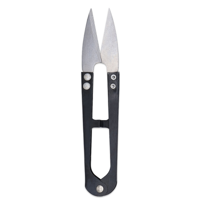 Factory wholesale U-shaped fishing line scissors, home cross-stitch scissors, stainless steel thread and veil scissors Item Picture