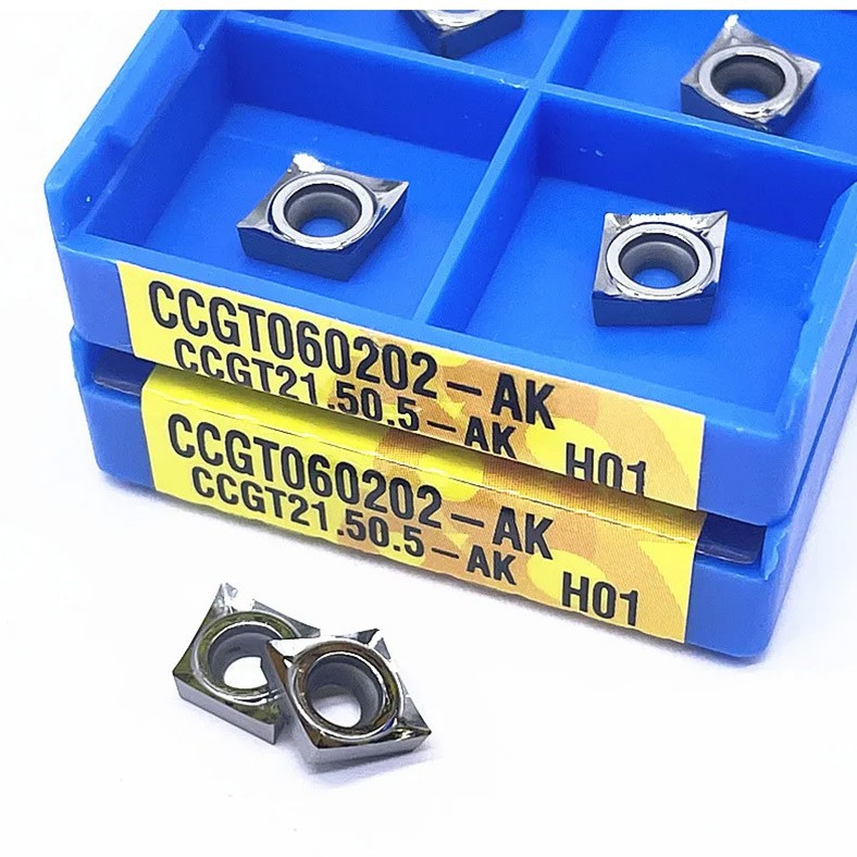 Cross-border aluminum CNC turning tool CCGT060202/04/08 AK H01 aluminum internal hole tool grain boring machine Specification drawing