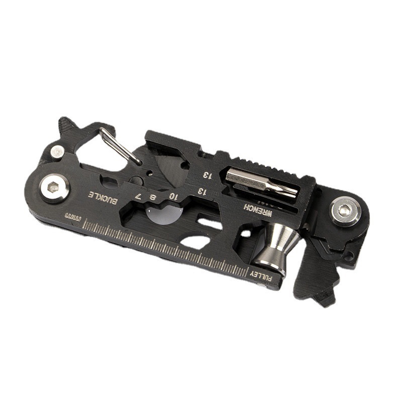 Tool card EDC outdoor survival folding wrench tool knife stainless steel folding tactical scissors mini repair full figure