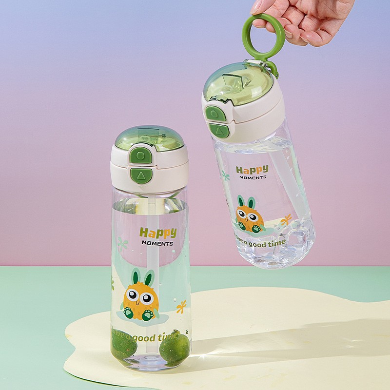 New double-spout water cup, high appearance level, portable plastic cup, special summer straw cup for children to go to school, travel cup Application Scenario