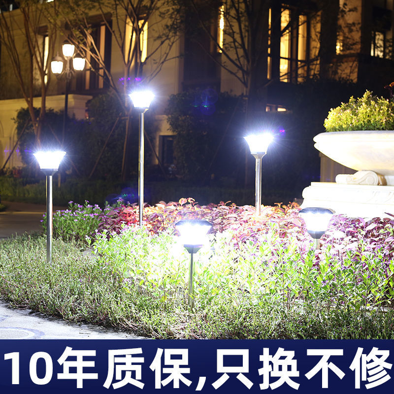 2025 Cross-border Project Payment outdoor solar lawn lights, household waterproof led garden lights, solar ground plug lights Specification drawing