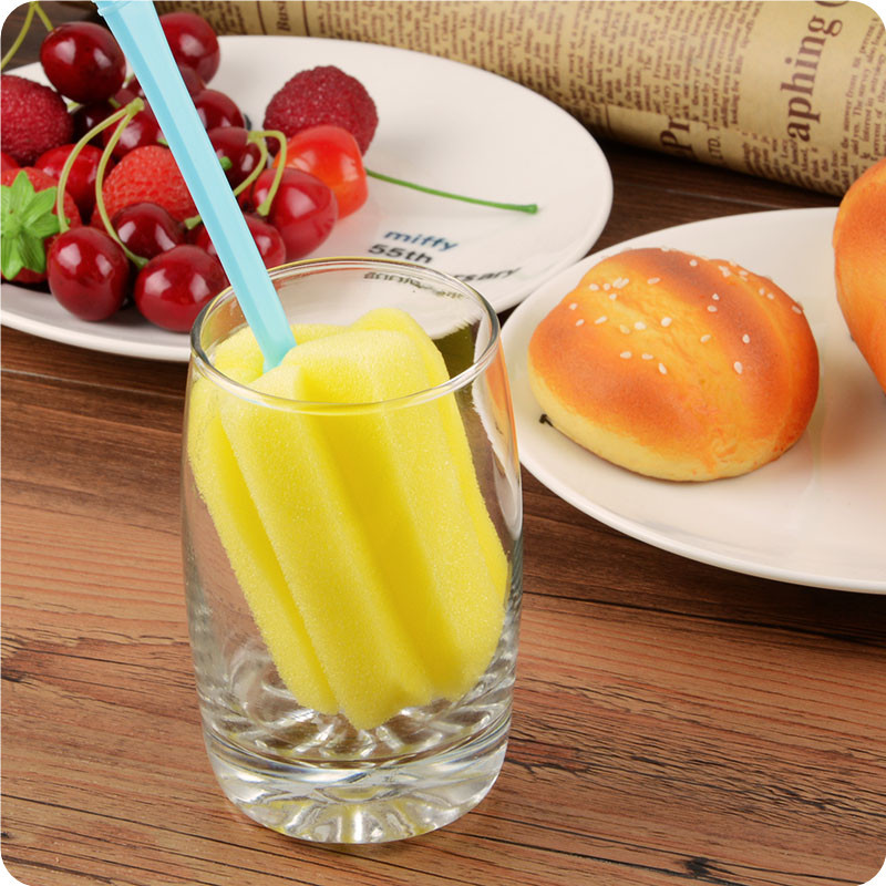 Factory wholesale sponge cleaning cup brushes, thermos cup brushes, baby bottle brushes, multi-functional cup cleaning brushes, water cup brushes, folding brushes Application Scenario