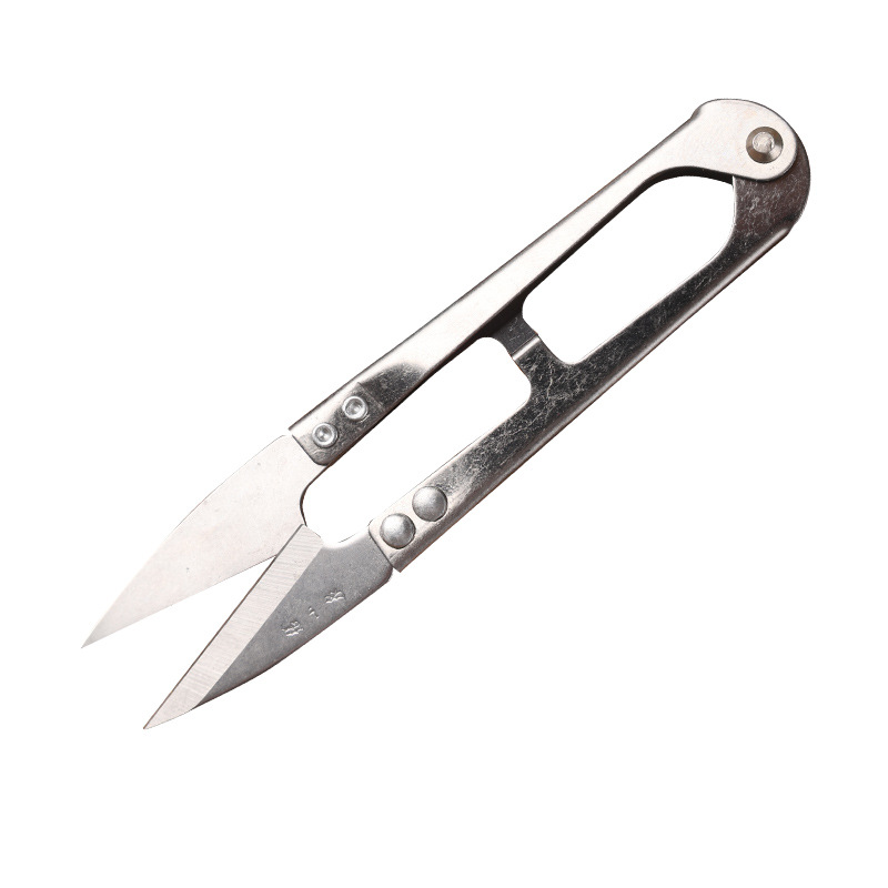 Genuine Zhang Xiaquan stainless steel scissors, sharp and durable small scissors, household U-shaped tailor scissors, thread end scissors, fishing line scissors Item Picture