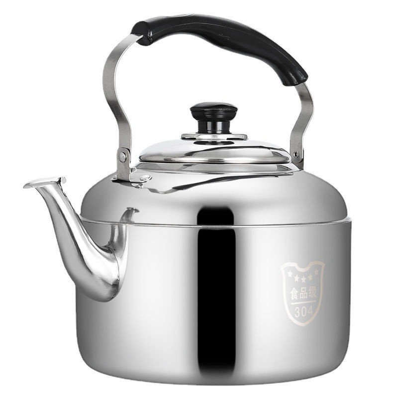 304 stainless steel water kettle, household water kettle with a horn, gas induction cooker, extra-thick and large-capacity water kettle Item Picture