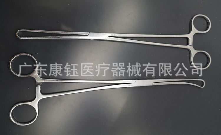 Pulun Medical surgical instruments: Needle holder pliers, straight forceps, handkerchief forceps, 25cm cervical forceps, oval forceps, 20cm Specification drawing
