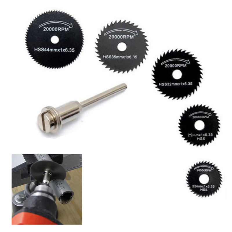 High-speed steel small saw blade, electric friction machine accessories, acrylic plastic woodworking cutting blade set, electric drill, mini circular saw blade Specification drawing