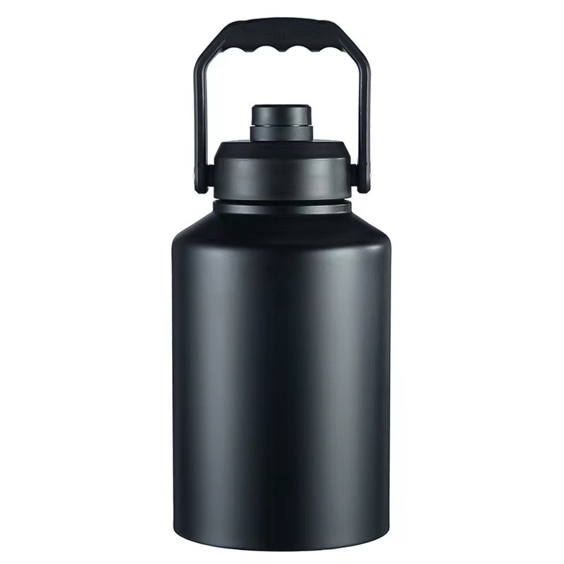 Cross-border 64OZ stainless steel portable insulated water bottle, outdoor camping portable travel sports water bottle, large ice bucket Item Picture
