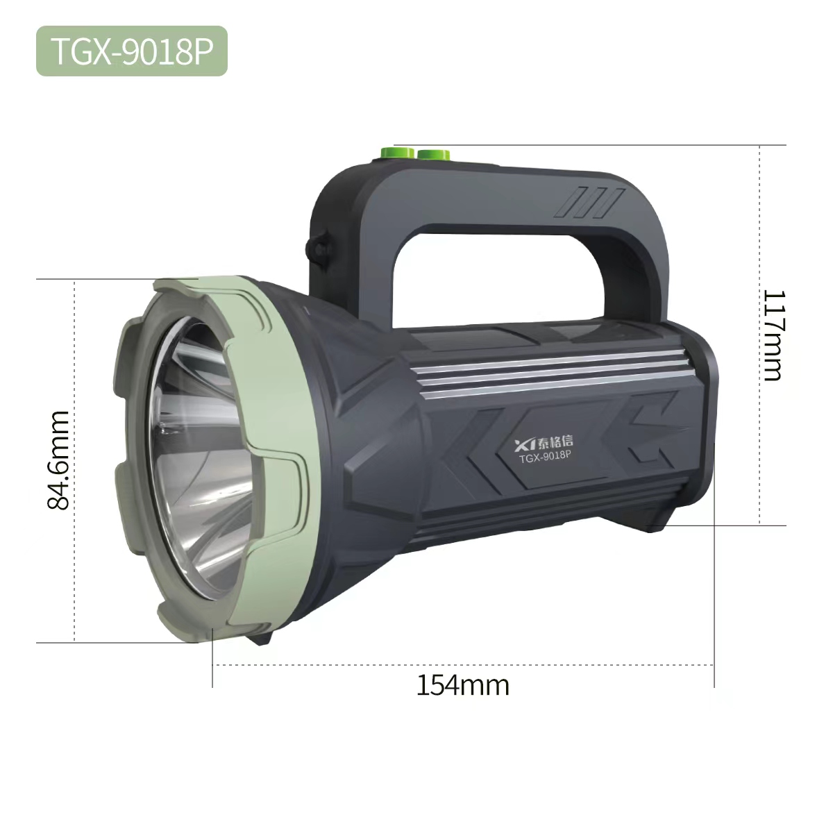 Taigexin Outdoor Camping high-intensity searchlight TGX-9018P Signal light Life-saving light detail image 2