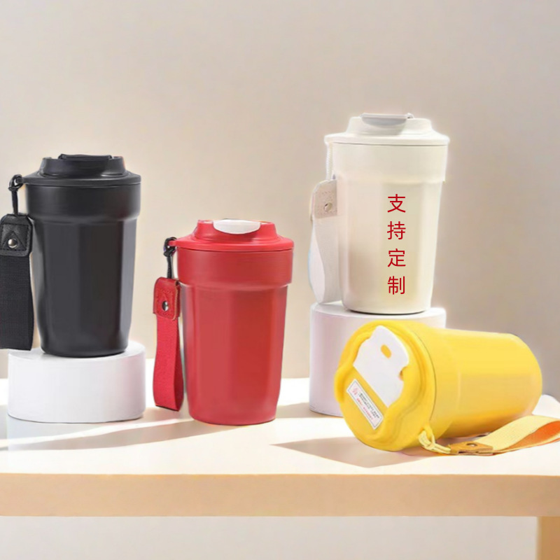 Octagonal coffee cup, 316 stainless steel insulated cup, convenient and portable cup for both men and women, high appearance level, large-capacity car cup full figure