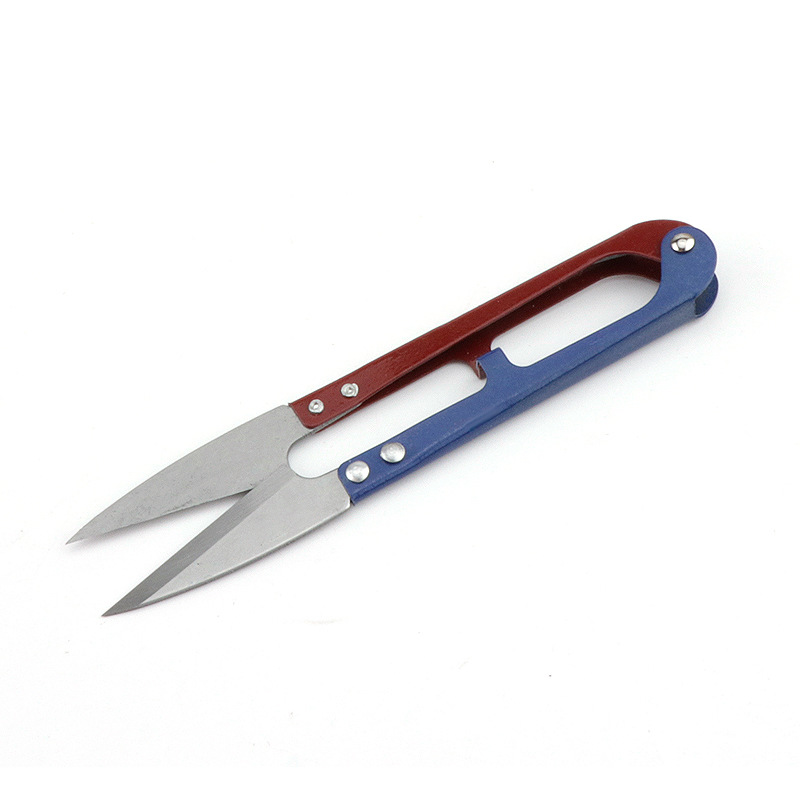 【 Same style at low Price 】 U-shaped scissors, stainless steel cross-stitch thread ends, spring scissors, fishing line scissors, sewing thread Item Picture