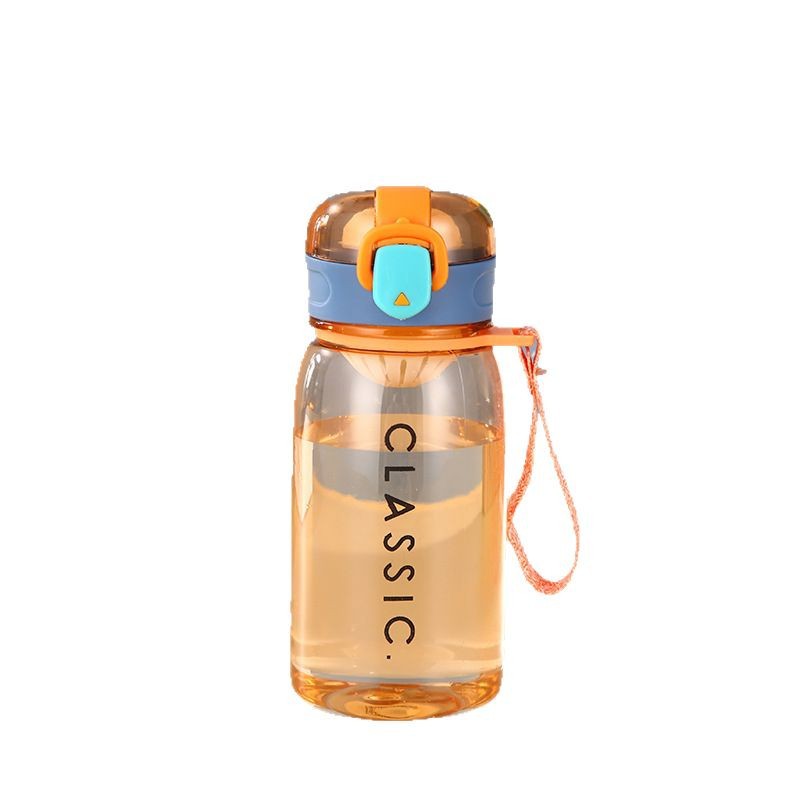 Customized plastic water cups with logo printing patterns for outdoor sports, thickened cup body, portable and heat-resistant Item Picture