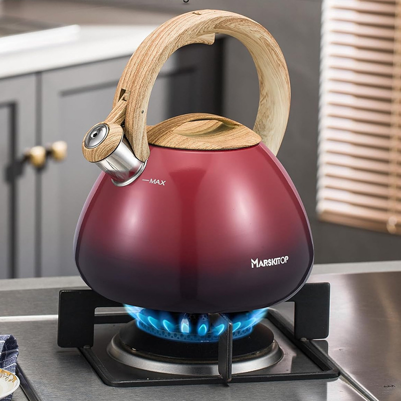 Cross-border wholesale of household gas stoves, induction cookers, stainless steel whistling gas kettles, commercial whistling kettle products Specification drawing
