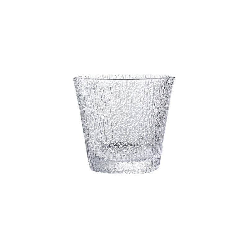 Thickened striped glass cups, popular Instagram coffee cups, latte cups, tea cups, cold drinks, juice cups, tree-patterned whisky cups Item Picture