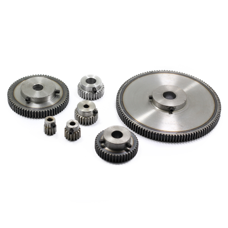 Wholesale of 30-tooth to 120-tooth spur gear step gears with a table and a convex table, fixed with screw holes Specification drawing