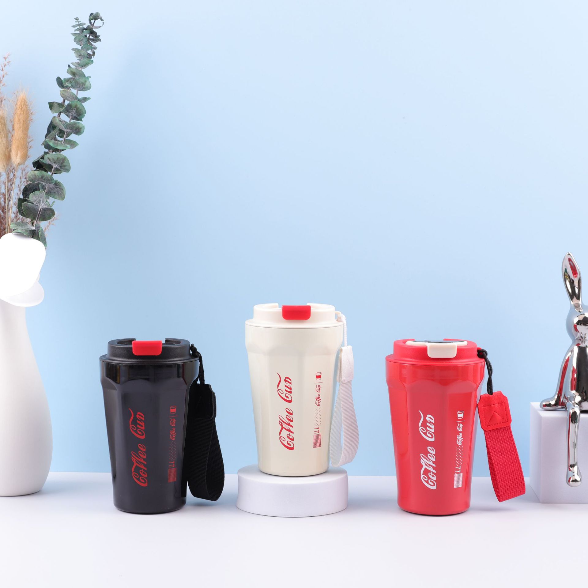 Hot-selling new 304 stainless steel octagonal rhombus coffee cup, office insulated cup, portable double drinking cup batch Application Scenario