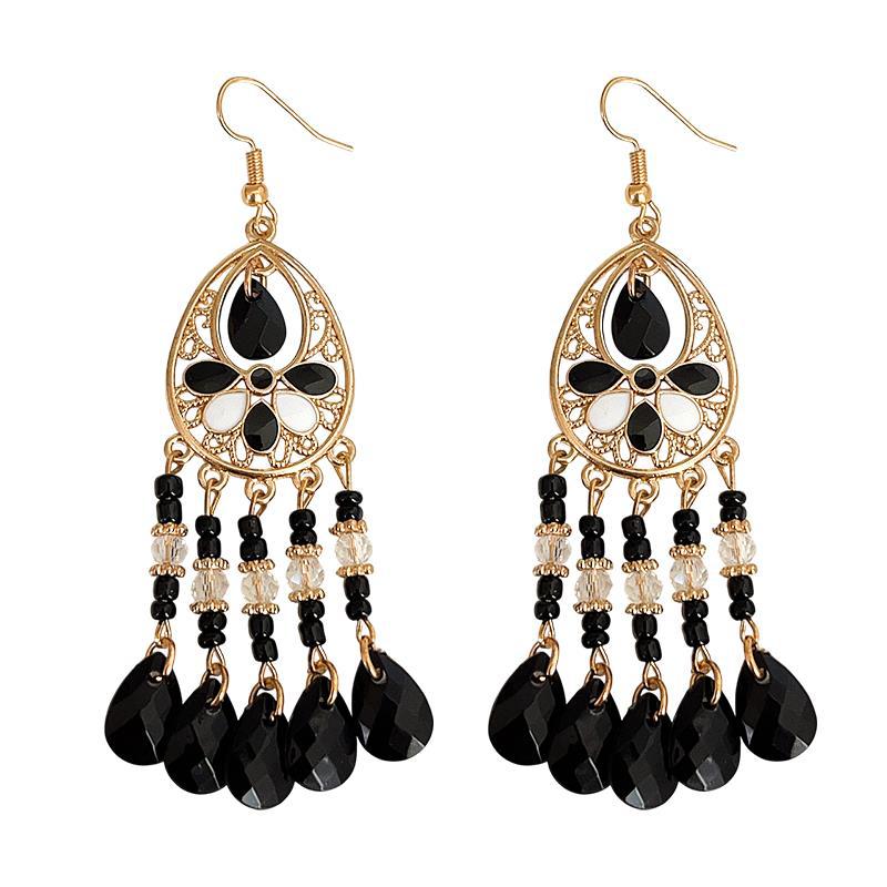 Bohemian style stylish Su earrings, women's niche design, high-end ear rings, retro vacation style, exotic earrings and earrings Item Picture