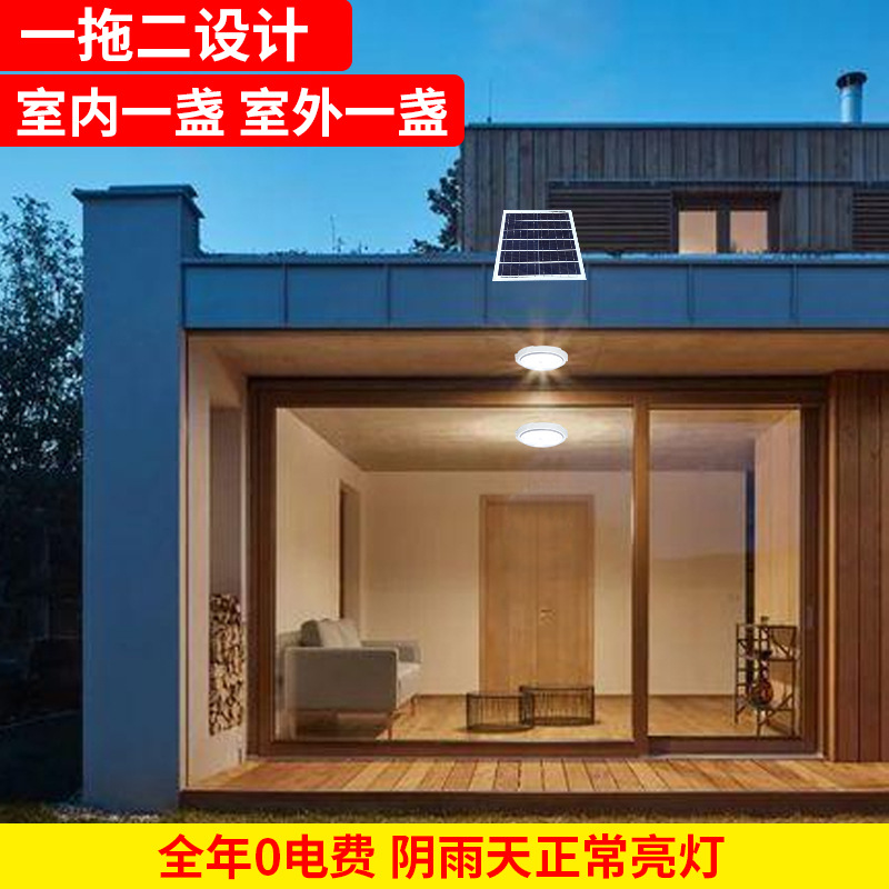 Cross-border e-commerce solar lamps, solar ceiling lamps, solar indoor lamps, solar corridor lamps Application Scenario