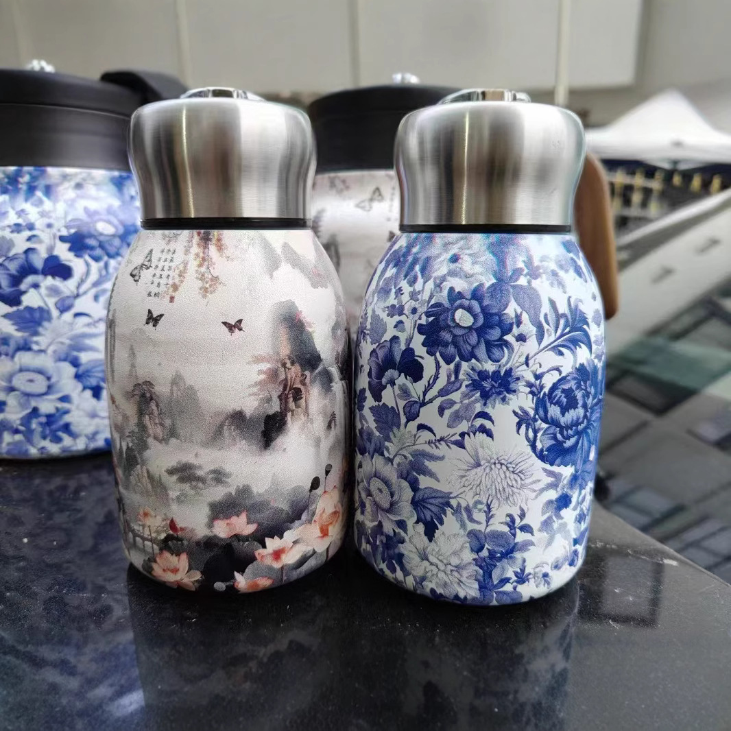 Simple and fashionable insulated cup, 304 stainless steel inner liner insulated pot, mini portable Little fat Ding water cup, direct supply from the manufacturer Application Scenario