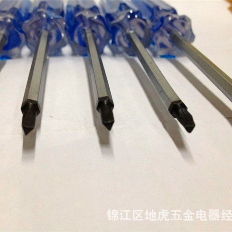 The manufacturer supplies a pair of flat-head triangular screwdrivers with magnetic blackening inserts full figure