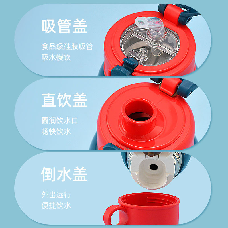 Disney children's insulated cup, school-specific straw water cup, 316 food-grade water bottle for primary school students, kindergarten water bottle details Picture