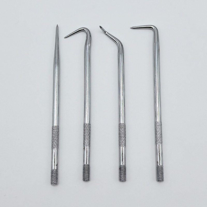 Double-head oil seal screwdriver, detachable oil seal hook, detachable auto repair tool set, car crowbar hook tool Specification drawing