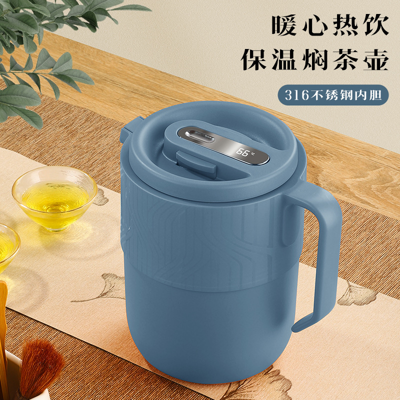 Intelligent temperature-showing stewed teapot, 316 stainless steel aged white tea steeping teapot, large-capacity insulated kettle for separating tea and water Application Scenario