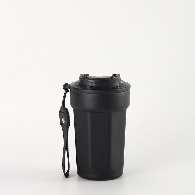 Cross-border octagonal coffee cup, 316 stainless steel insulated cup with handle, portable insulated cup for men and women Application Scenario