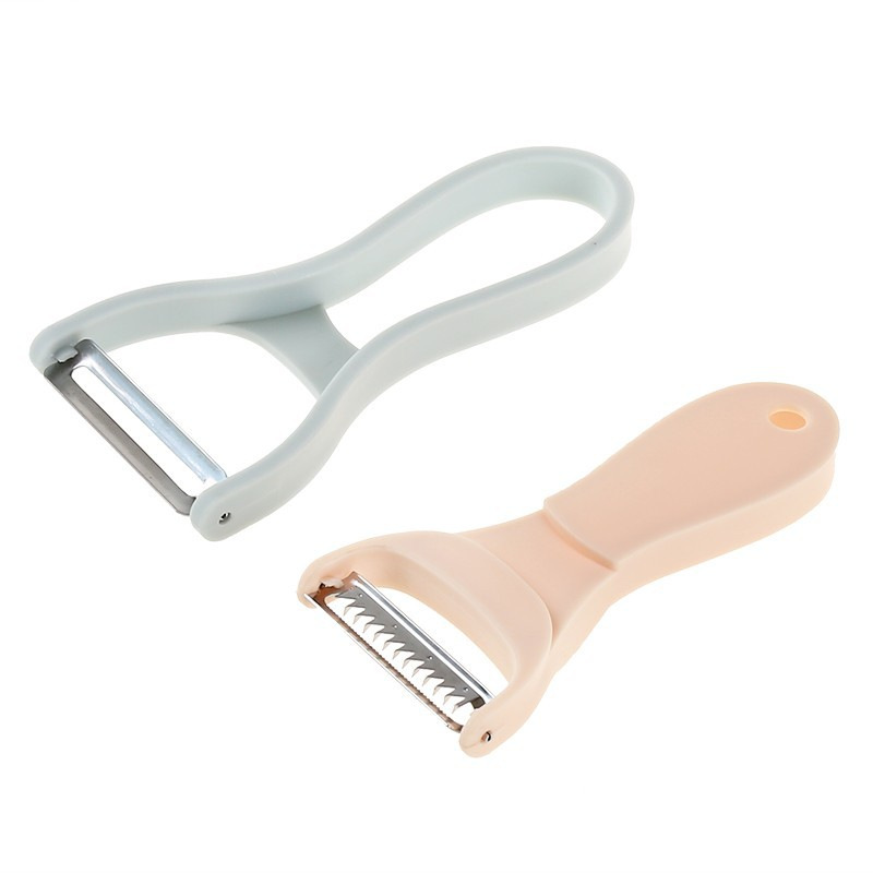 Customized advertising logo of stainless steel peeler, 2-yuan small gift, two-in-one peeler, practical promotional item Item Picture