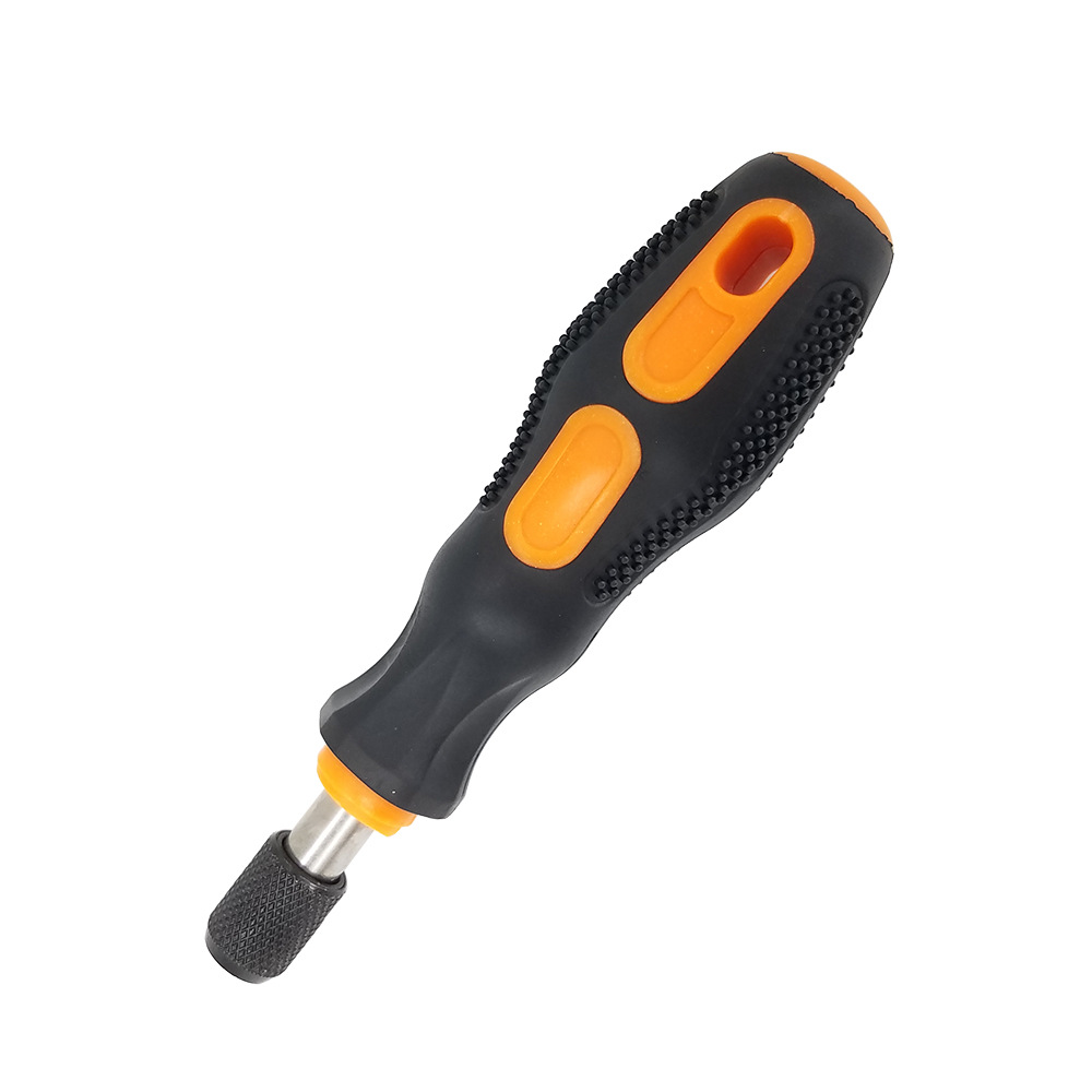 A 1/4-inch (6.35mm) manual screwdriver holder with a magnetic PP+TPR handle undefined