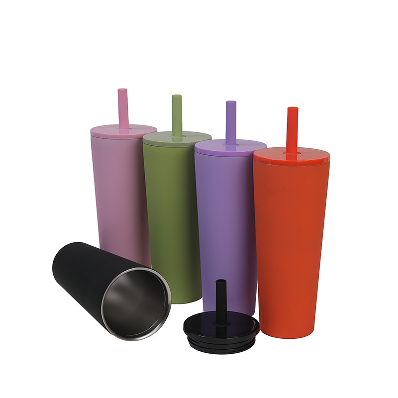 Cross-border bestseller silicone straw stainless steel insulated water cup, high appearance level student high appearance level large-capacity straw cup Application Scenario